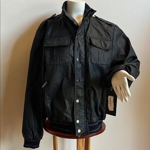 Murano Black Bomber Jacket performance jacket streetwear NWT